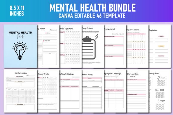 Download Mental Health Bundle Canva KDP - Kdp Collection