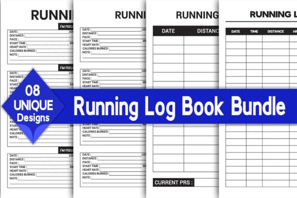 Download Running Log Book Bundle | KDP Interior - Kdp Collection