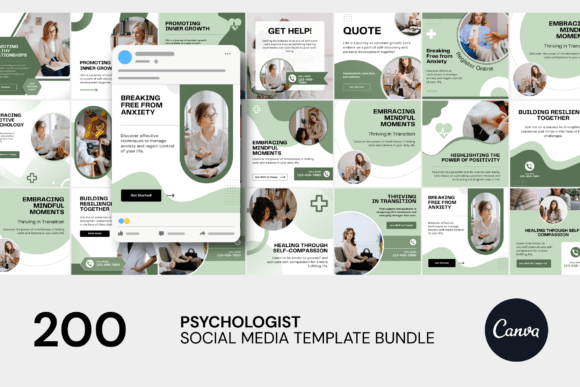 Download Psychology Social Media Canva Bundle - Psychology Collection