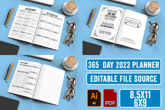 Download 365 Day | 2023 Planner KDP Interior - Kdp Collection