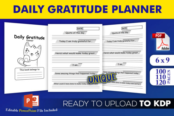 Download Daily Gratitude Planner | KDP Interior - Kdp Collection