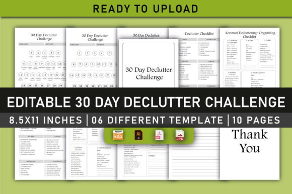Download Editable 30 Day Declutter Challenge KDP - Kdp Collection