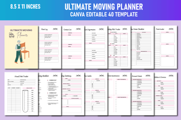 Download Ultimate Moving Planner Canva KDP - Kdp Collection