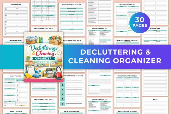 Download Decluttering &amp; Cleaning Organizer KDP - Kdp Collection
