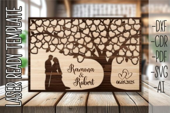 Download Wedding Guestbook Tree of Heart SVG - Premium Resources