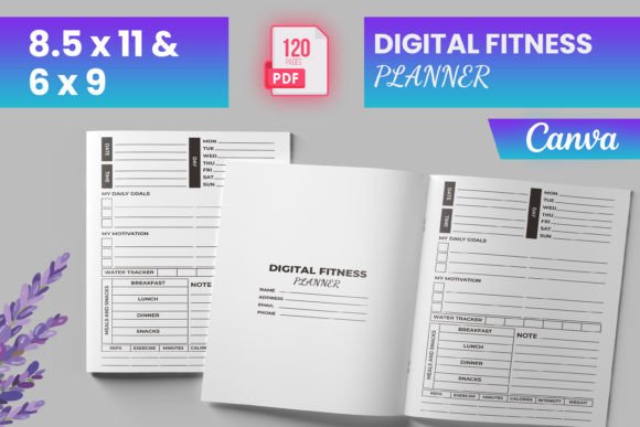 Download Digital Fitness Planner Canva (KDP) - Kdp Collection