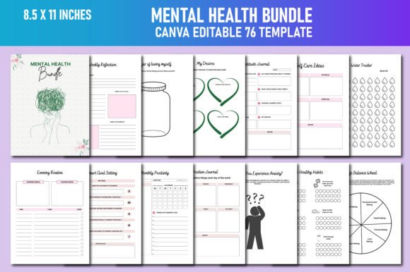Download Mental Health Bundle Canva KDP - Kdp Collection