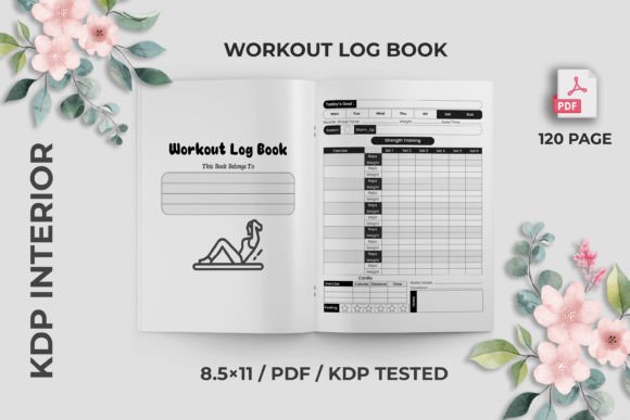 Download Workout Log Book KDP Interior - Kdp Collection