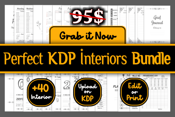 Download Perfect KDP Interiors Bundle - Editable - Kdp Collection