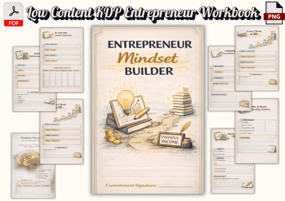 Download Low Content KDP Entrepreneur Workbook - Kdp Collection